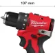 Дрель-шуруповерт Milwaukee M12 BLDDRC-202C 4933499686 с 2-мя АКБ, кейс