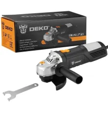 Угловая шлифмашина Deko DKAG750 без кейса