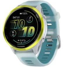 Умные часы Garmin Forerunner 570 47 мм серебристый/желтый