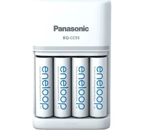 Аккумуляторы + зарядное Panasonic Smart & Quick Charger K-KJ55MCD40E с аккумуляторами
