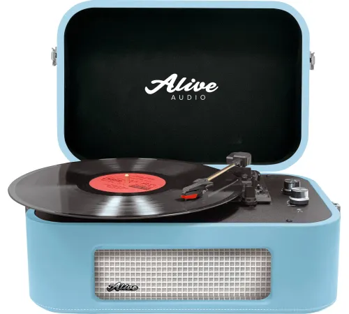 Виниловый проигрыватель Alive Audio Stories бирюзовый