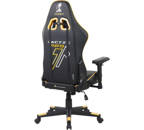 Игровое геймерское кресло Evolution Tactic PRO Special edition D2 черный/серый/желтый
