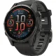 Умные часы Garmin Fenix 8 Sapphire 43мм титановый угольно-черный DLC, пепельно-серый ремешок