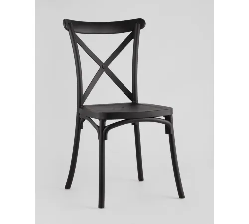 Стул Stool Group Кроссбэк пластиковый черный