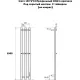Полотенцесушитель Маргроид Ferrum Inaro СНШ Профильный 100x6x12 6 крючков, Черный матовый, скрытого монтажа, таймер справа