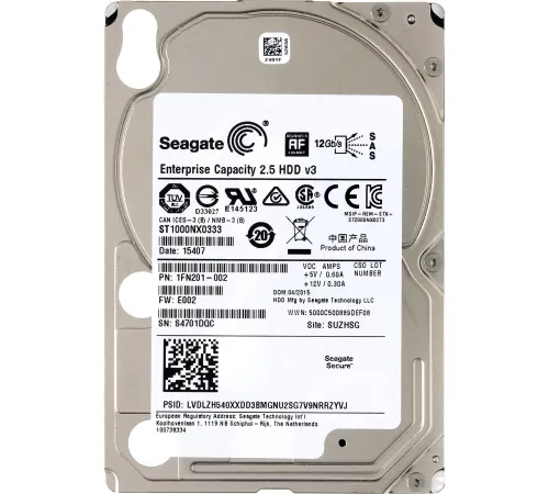 Жесткий диск Seagate Enterprise Capacity 1TB ST1000NX0333