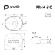 Кухонная мойка Practik PR-M 610-003 светло-серый