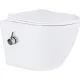 Унитаз подвесной Roxen Antares Bidet в комплекте с инсталляцией StounFix Dual Fresh 6 в 1 868587 кнопка: сатин матовая