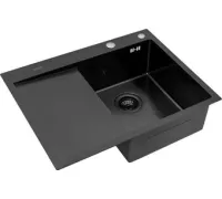 Кухонная мойка ARFEKA ECO AR 650*500 R BLACK PVD NANO