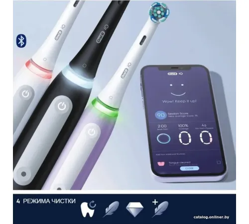 Электрическая зубная щетка Oral-B iO Series 4 iOG4.1B6.0 черный 4210201437604