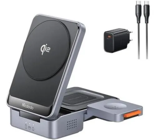 Беспроводное зарядное McDodo CH-519 22.5W USB Type-C с адаптером черный
