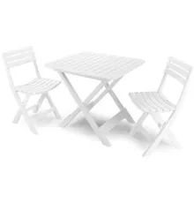 Набор садовой мебели Ipae Progarden Camping SET018BI белый