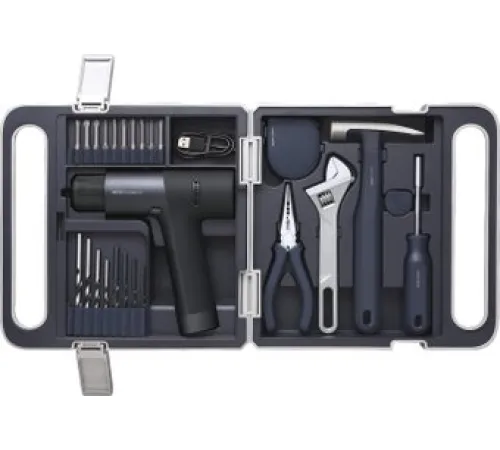 Дрель-шуруповерт HOTO 12V Brushless Drill Kit QWDZGJ001 с АКБ, кейс, набор инструментов