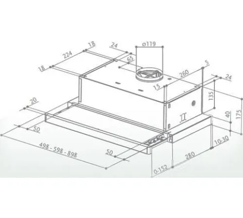 Кухонная вытяжка Faber Flox IX A50 315.0567.352