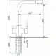 Смеситель Ulgran Quartz UQ-016 05 бетон