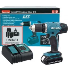 Дрель-шуруповерт Makita DDF453SYX5 с 1-им АКБ