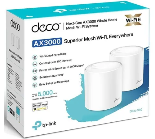 Wi-Fi система TP-Link Deco X60 V2 2 шт.