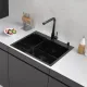 Кухонная мойка ARFEKA ECO AR мойка 600*500, коландер F, дозатор BLACK DECOR MILLET