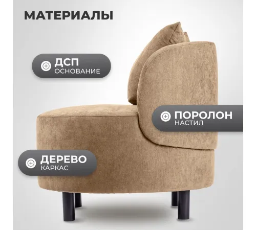 Интерьерное кресло Mio Tesoro Милан 1 JH3565-6