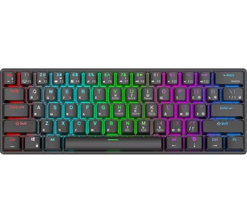Клавиатура Royal Kludge RK61 RGB черный, RK Red