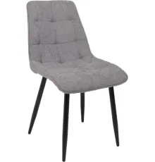 Стул AksHome Caris серый микровелюр CD2302-26/черный