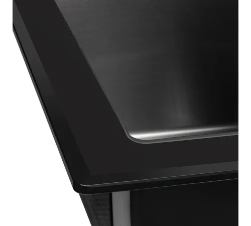 Кухонная мойка ARFEKA ECO AR 500*500 GS BLACK GLASS + BLACK PVD NANO