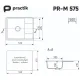 Кухонная мойка Practik PR-M 575-002 слоновая кость