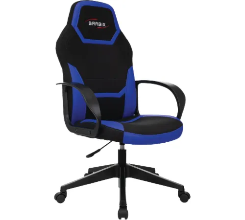 Игровое геймерское кресло Brabix Alpha GM-018 532638 черный/синий