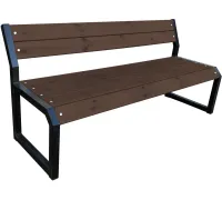 Скамейка M-Group Модерн 40 18190420 без покрытия, 2м