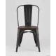 Стул Stool Group Tolix wood черный патина золото