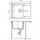Кухонная мойка Polygran Gals 620 опал 328