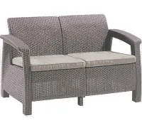 Садовый диван Keter Corfu Love Seat 227644 капучино