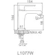 Смеситель Ledeme L1077W