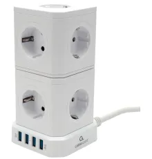 Сетевой фильтр Cablexpert TWR-9-U4-W-2