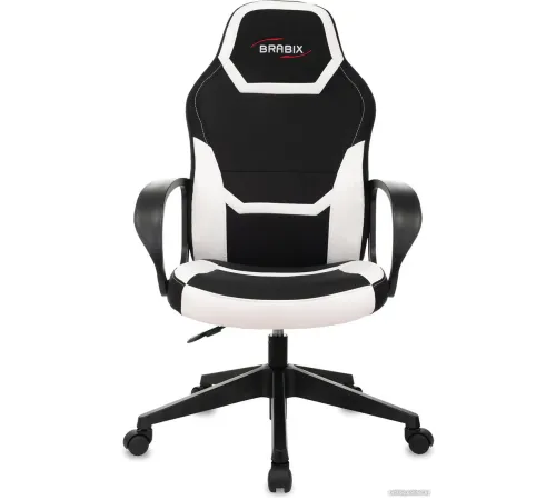 Игровое геймерское кресло Brabix Alpha GM-018 532640 черный/белый