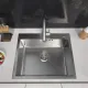 Кухонная мойка ARFEKA Eco AR 600*500 Satin Decor Volcanic Rock