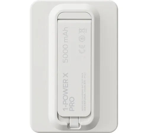 Внешний аккумулятор Momax 1-Power X Pro Magnetic Built-In USB-C IP131 5000mAh белый