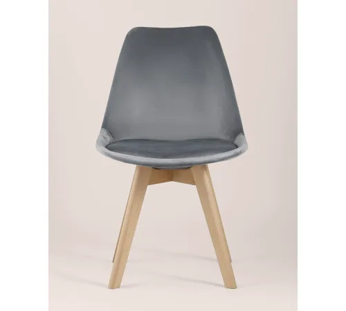 Стул Stool Group Frankfurt велюр серый