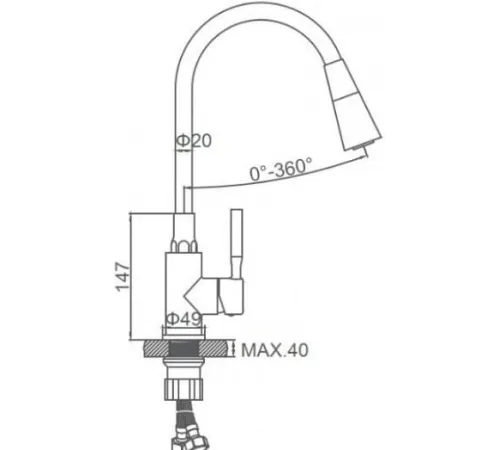 Смеситель Ledeme L74199-3