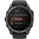 Умные часы Garmin Fenix 8 Pro 51 мм серый, черный силиконовый ремешок