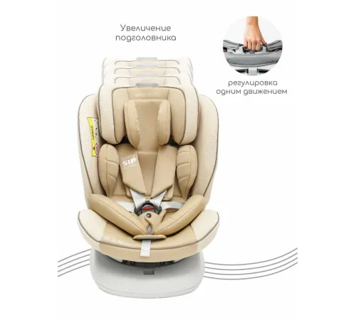 Детское автокресло Amarobaby Champion Isofix AMARO-2008CH-Be бежевый