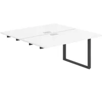 Стол Norden Приставка 320x143.8x75 AG.126.WH.L.72.AN антрацит/серебро/белый