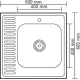 Кухонная мойка Ledeme L96060-R