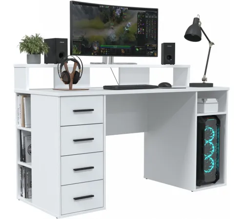 Стол Интерлиния Skill-08 белый/белый