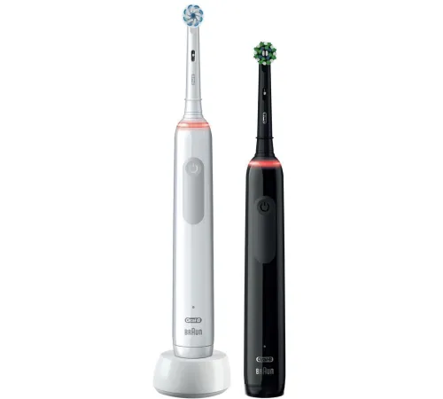 Комплект зубных щеток Oral-B Pro 3 3900 Duo Cross Action + Sensi White D505.523.3H
