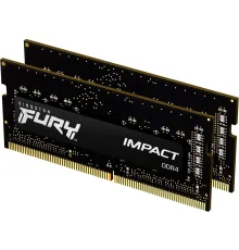 Оперативная память Kingston FURY Impact 2x8GB DDR4 SODIMM PC4-25600 KF432S20IBK2/16
