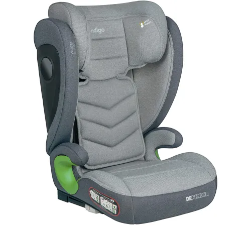 Детское автокресло Indigo Defender I-Size Isofix светло-серый