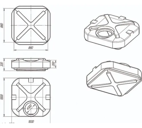 Бак Rostok 200 л
