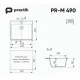 Кухонная мойка Practik PR-M 490-002 слоновая кость