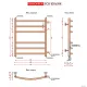 Полотенцесушитель Fincopper FCB 63х50 черный